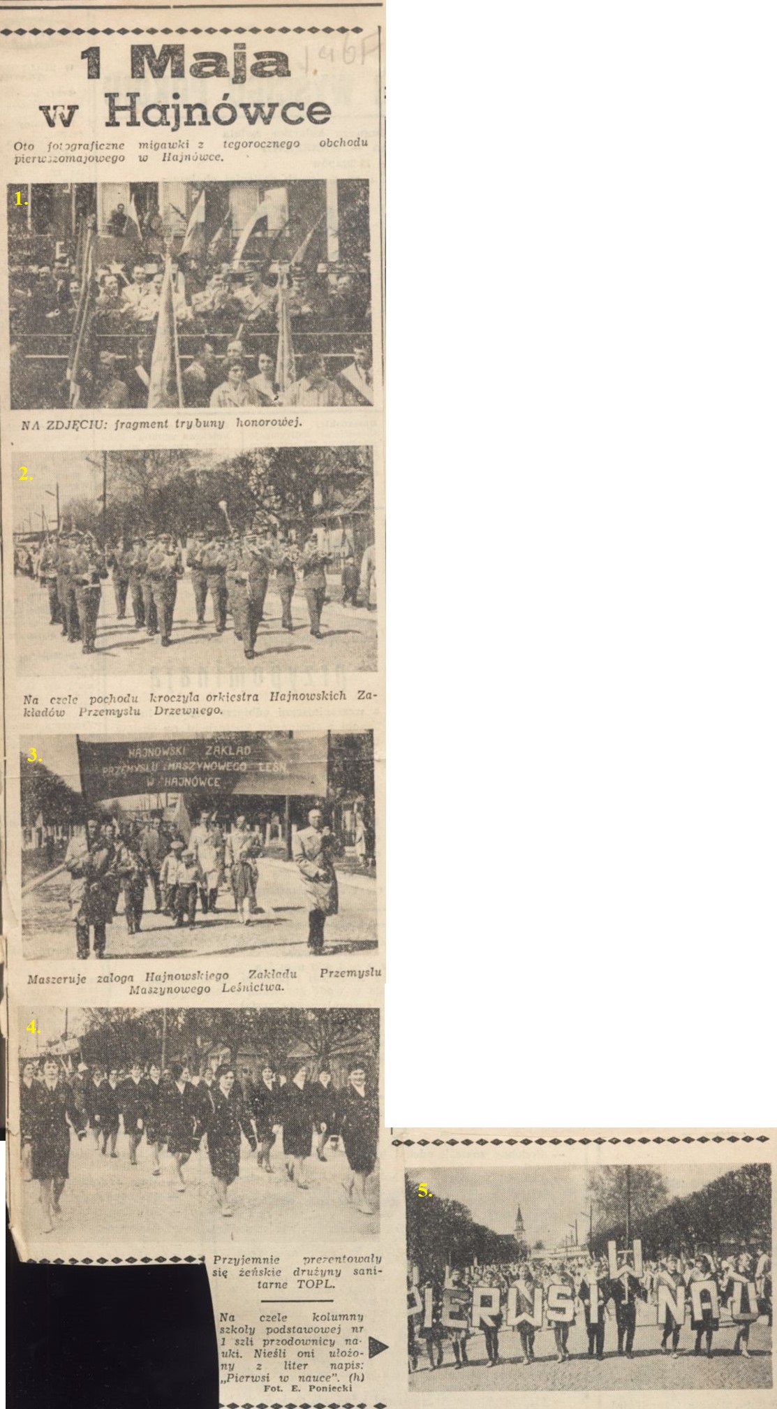 1 Maja w Hajnówce 1967
