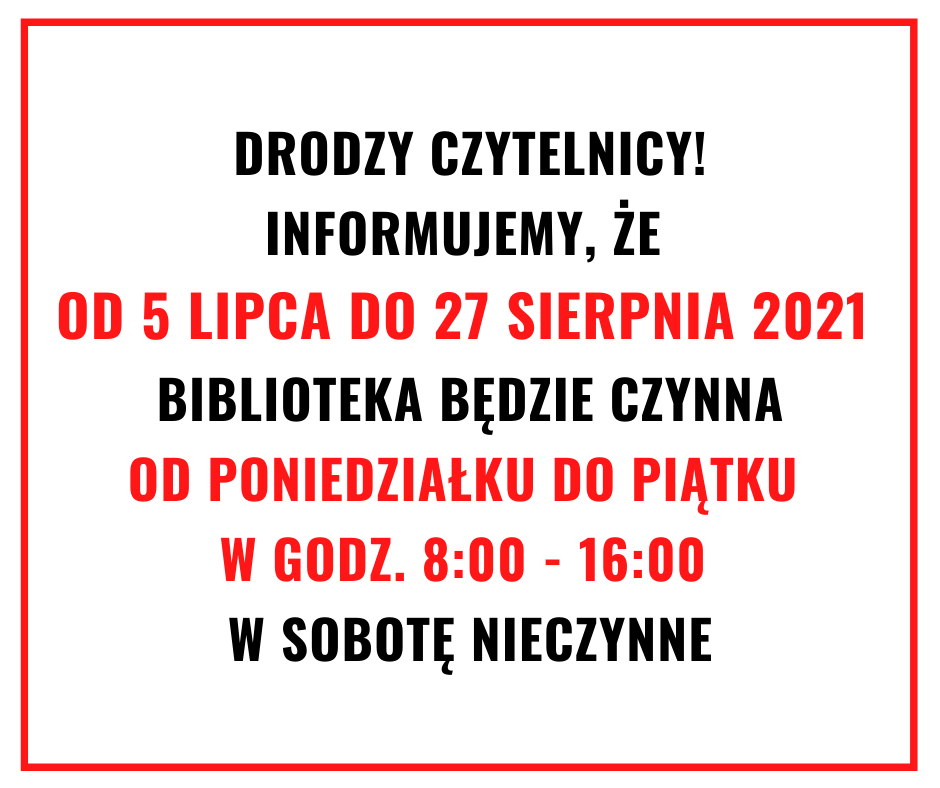 biblioteka w wakacje